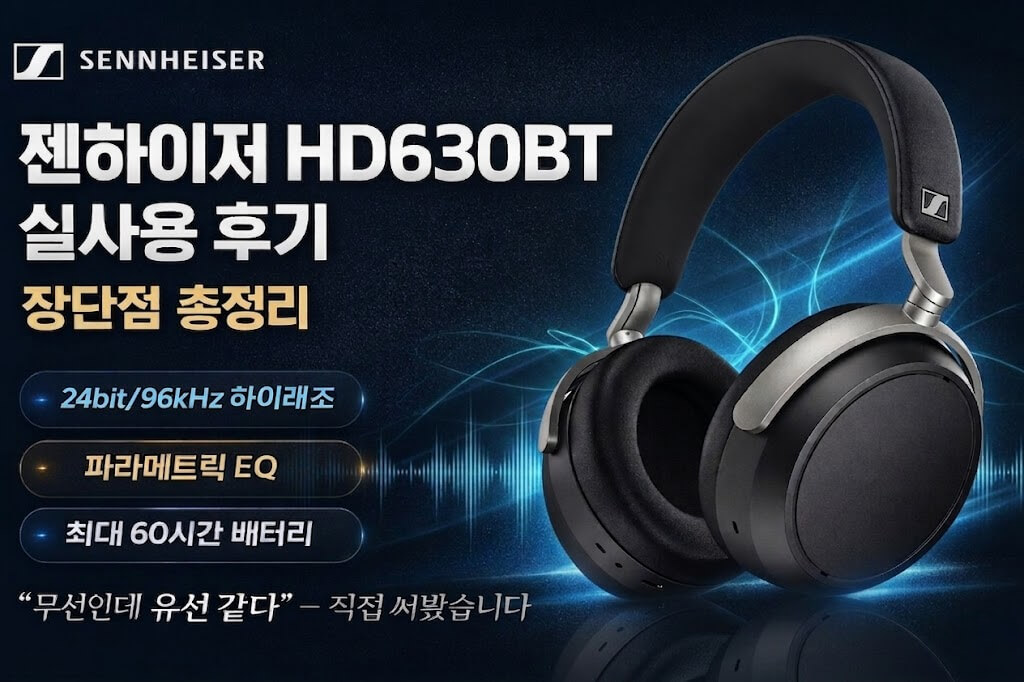 젠하이저 HD630BT 실사용 후기 + 장단점 총정리 젠하이저 HD630BT 실사용 후기 + 장단점 총정리